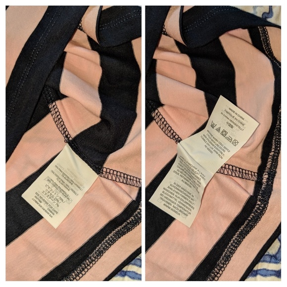NWT J. CREW Striped Muscle Tank Pink and Navy - Picture 7 of 8
